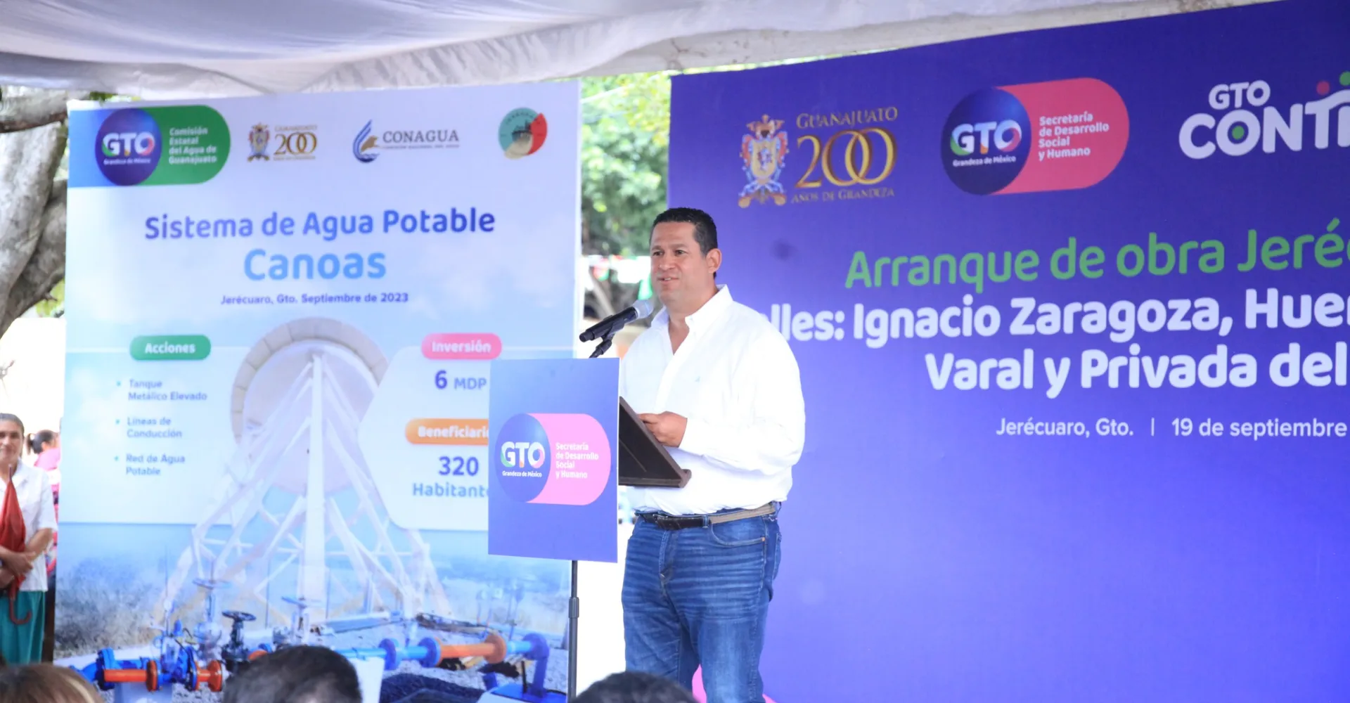 Construcción de Sistema de Agua Potable en Canoas Jerécuaro un paso vital hacia el bienestar de la comunidad