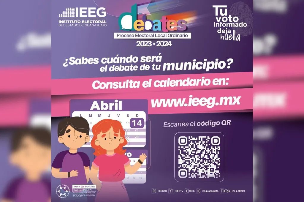 Anuncian fechas de debates municipales en Guanajuato