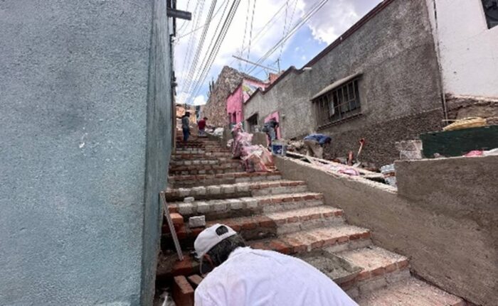 Avanza la rehabilitación del callejón de los angelitos en Guanajuato