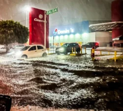 lluvia intensa en León
