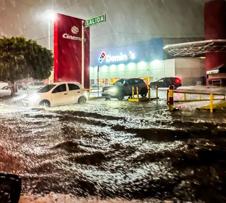 lluvia intensa en León