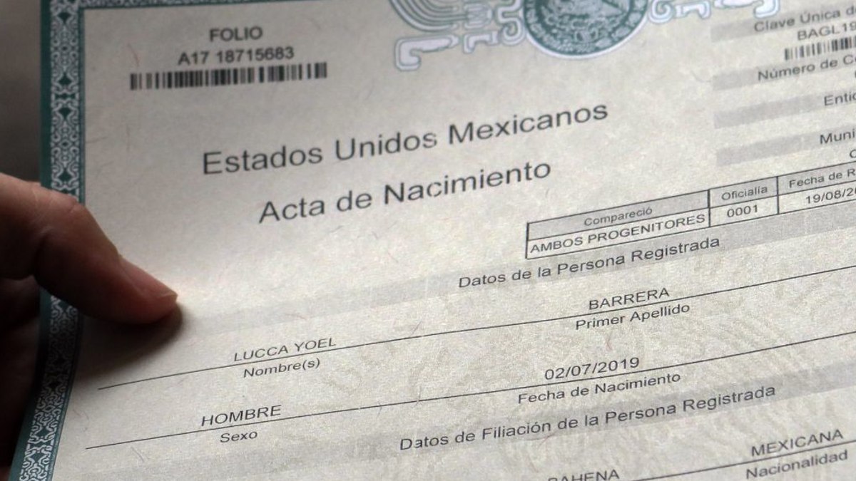 páginas falsas actas nacimiento