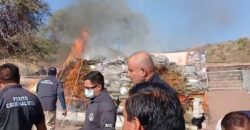 Incineración de drogas decomisadas